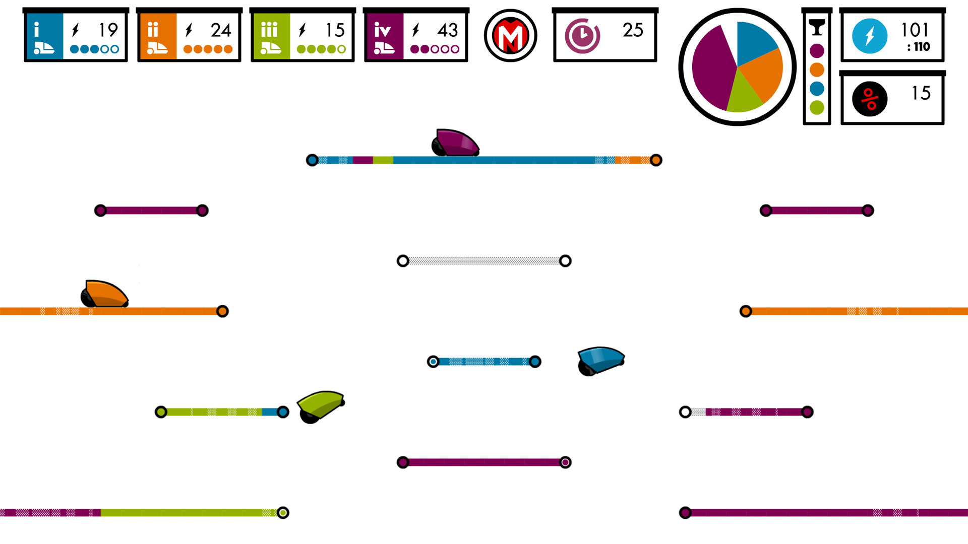 A screenshot of Metro Nexus, showing the multiplayer battle mode.