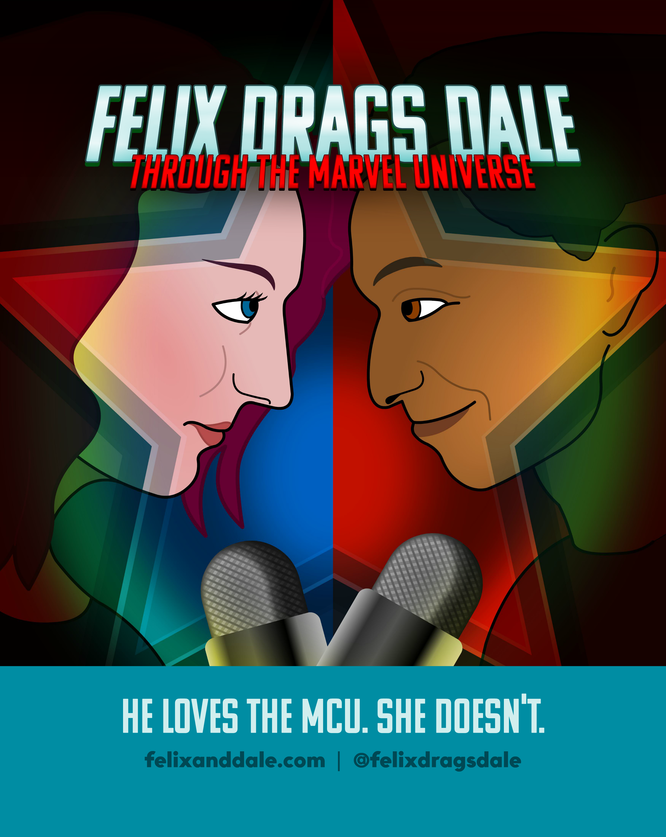 A flyer for Felix Drags Dale Though the Marvel Universe